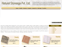 Tablet Screenshot of naturalstoneageindia.com